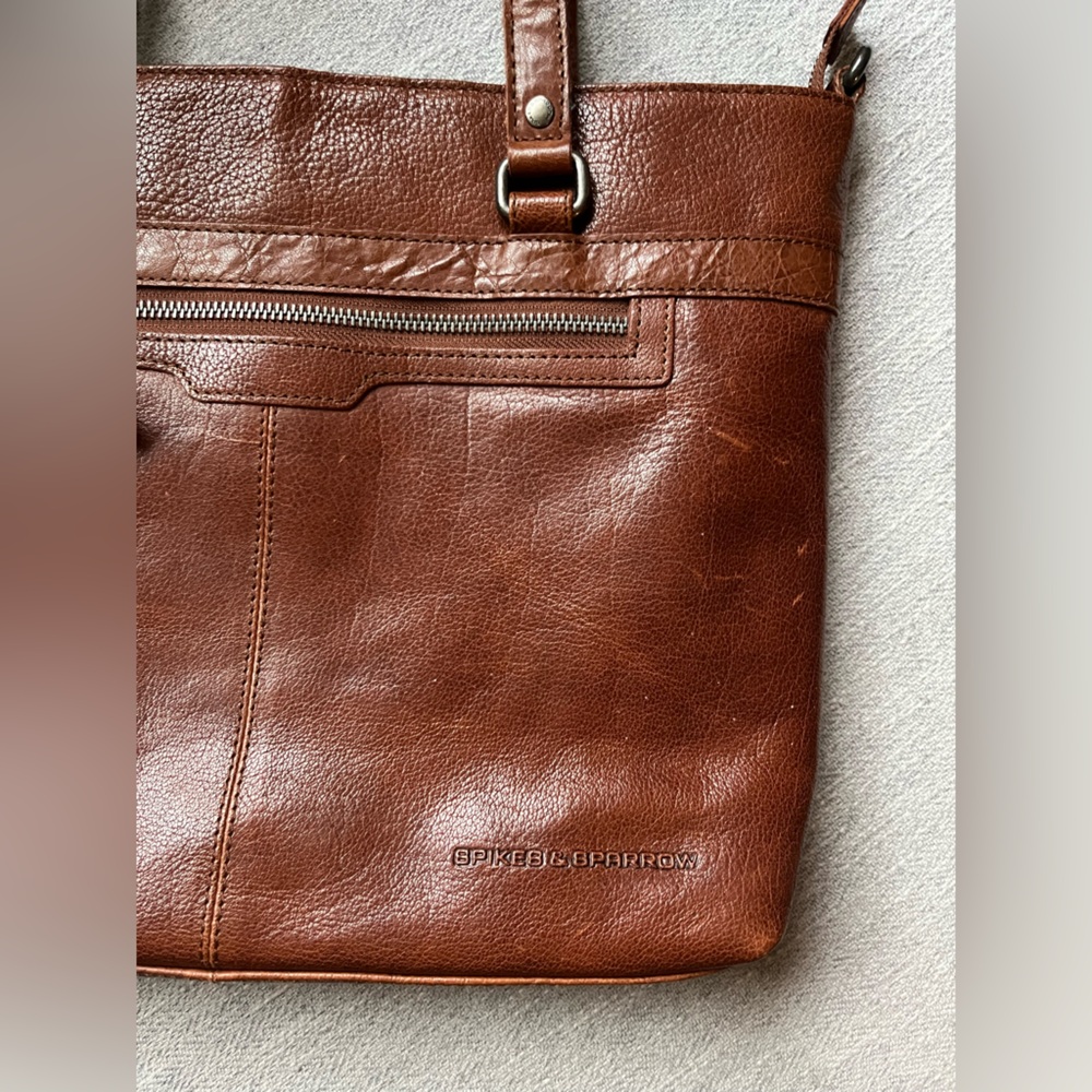 Spikes and Sparrow leather cross body bag.